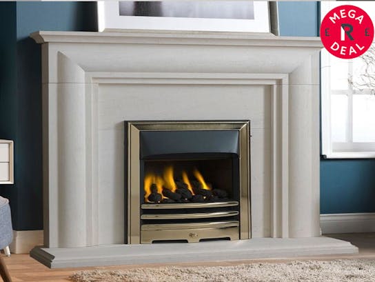fireplaces large text banner gas