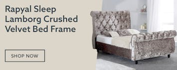 Rapyal Sleep Lamborg Crushed Velvet Bed Frame