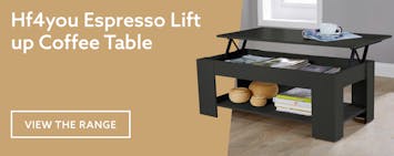 Hf4you Espresso Lift up Coffee Table