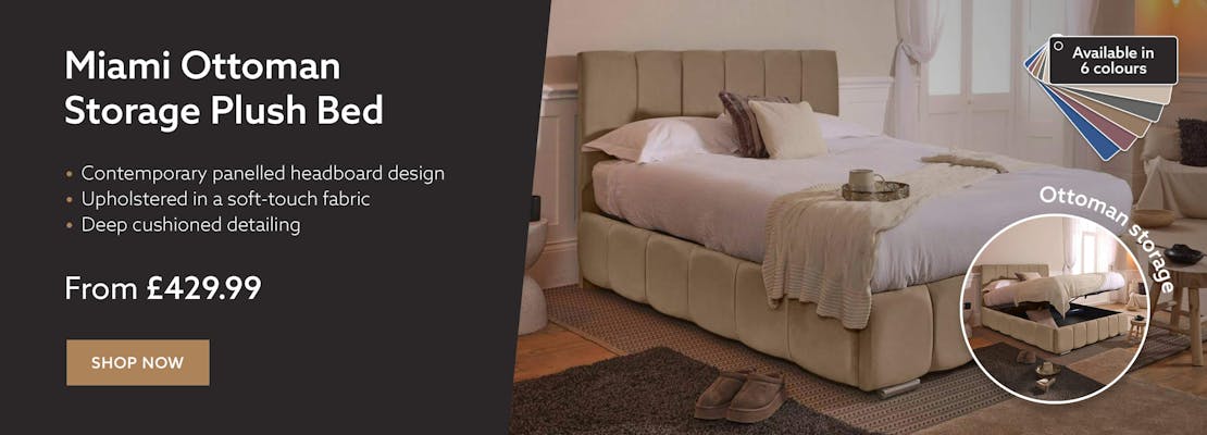 Miami Ottoman Storage Plush Bed