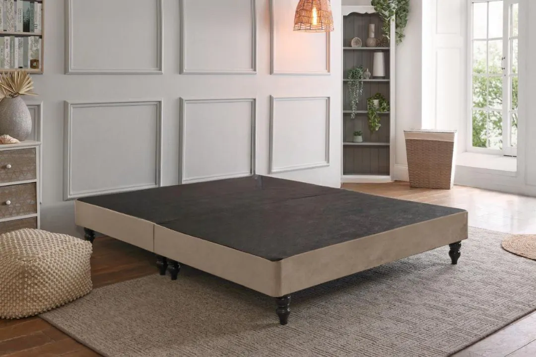 Divan Base Raha Cont Rapyal Plush Velvet Floating Divan Base