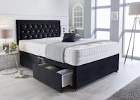 Hf4you Plush Memory Foam Divan Bed Set With Mattress & Headboard