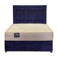 Rapyal Sleep Panama Plush Crush Divan Bed with 9" Deluxe Memory Collection Mattress & 24" Headboard