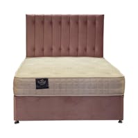 Rapyal Sleep Panama Plush Crush Divan Bed with 9" Deluxe Memory Collection Mattress & 24" Headboard