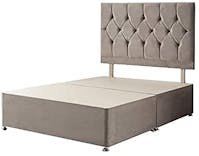 Rapyal Sleep Plush Fabric Divan Base Plus Matching Headboard