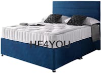 Rapyal Sleep Lila Divan Bed Set with 10" Ortho Mattress, 24" Matching Headboard and 2 Drawers