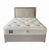 Rapyal Sleep Pandora Divan Bed with Tufted Memory Collection Mattress and 24 Inch Headboard