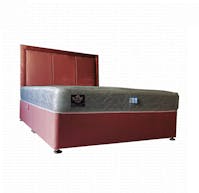 Rapyal Sleep Pandora Divan Bed with Tufted Memory Collection Mattress and 24 Inch Headboard