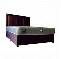 Rapyal Sleep Pandora Divan Bed with Tufted Memory Collection Mattress and 24 Inch Headboard