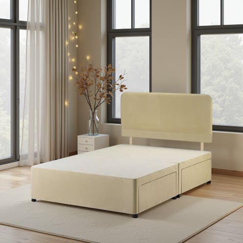 Rapyal Deluxe Faux Leather Or Suede Divan Base With Drawers
