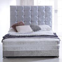 Hf4you Hf4you Cubed 1000 Pocket Memory Crushed Velvet Bed Set