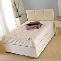 Hf4you Deluxe Super Damask Open Spring Orthopaedic Divan Bed With Mattress