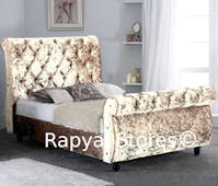 Rapyal Sleep Lamborg Crushed Velvet Bed Frame