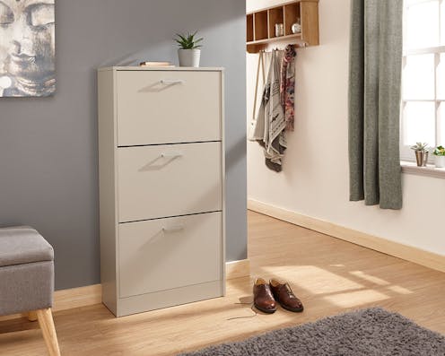RS Stirling Two Tier Shoe Cabinet [duplicate]