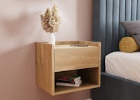 Rapyal Stores Wall Mounted Pair Of Bedside Tables