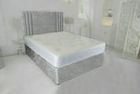Ghost Beds Tokyo Divan Bed Set + 10" Luxury Memory Mattress + Free Matching 24" Headboard