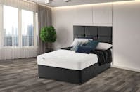 Ghost Beds Six Box Faygo Divan Bed set With 10" Ortho mattress and Matching Headboard