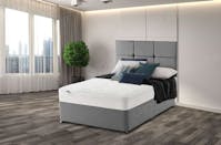 Ghost Beds Six Box Faygo Divan Bed set With 10" Ortho mattress and Matching Headboard