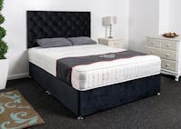 Fireplaces 4 Life  Fireplaces 4 Life Toronto Divan Bed Set with Memory Collection Mattress + 24" Matching Headboard Storage Available