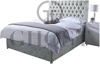 Ghost Beds Florence Divan Bed Set + 10" Luxury Orthopaedic Mattress + Free Matching 24" Headboard