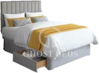 Ghost Beds Orthopaedic Divan Bed with Matching 24" High Headboard -STORAGE OPTIONS