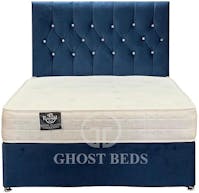 Ghost Beds Nina Plush Velvet Divan Bed with mattress and 24" matching  headboard