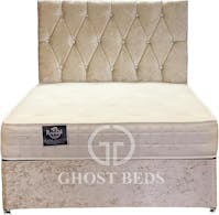 Ghost Beds Nina Plush Velvet Divan Bed with mattress and 24" matching  headboard