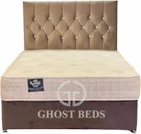 Ghost Beds Nina Plush Velvet Divan Bed with mattress and 24" matching  headboard