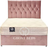 Ghost Beds Nina Plush Velvet Divan Bed with mattress and 24" matching  headboard