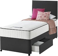Ghost Beds Single bed  2FT6/3FT WITH MATTRESS & HEADBOARD + DRAWERS