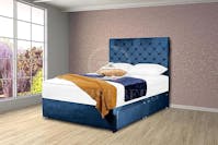 Ghost Beds Havana  Plush Divan Bed Set with 10" Mattress and 24" Matching Headboard *Storage Available [duplicate]