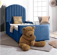Rapyal Stores Plush Ivy Single Kids Bed 2FT6/3FT With Mattress & Headboard