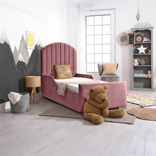 Rapyal Sleep Plush Ivy Single Kids Bed 2FT6/3FT With Mattress & Headboard