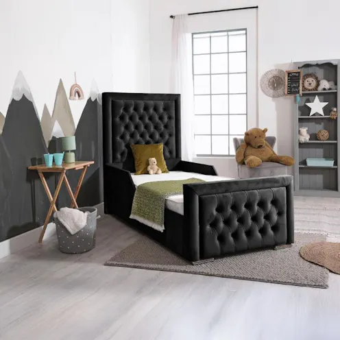 Rapyal Sleep Angel Single Kids Bed 2FT6/3FT With Mattress & Headboard