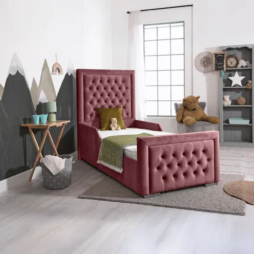 Rapyal Sleep Angel Single Kids Bed 2FT6/3FT With Mattress & Headboard