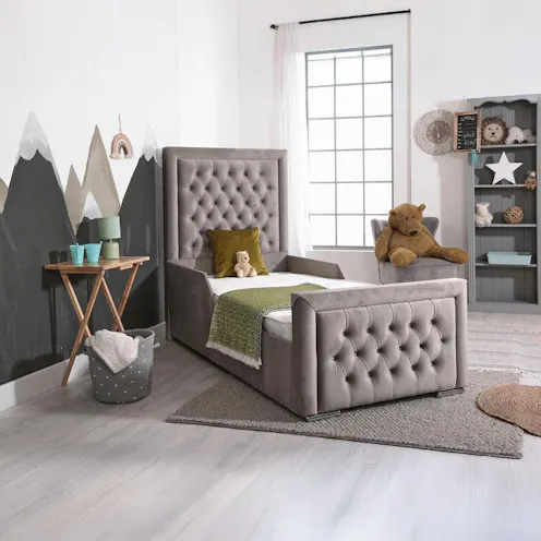 Rapyal Sleep Angel Single Kids Bed 2FT6/3FT With Mattress & Headboard