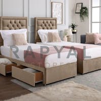 Rapyal Stores Rio Chesterfield Zip & Link Divan Bed