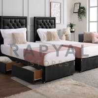 Rapyal Stores Rio Chesterfield Zip & Link Divan Bed