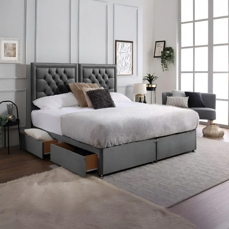 Rapyal Stores Rio Chesterfield Zip & Link Divan Bed