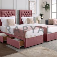 Rapyal Stores Rio Chesterfield Zip & Link Divan Bed