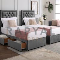 Rapyal Stores Rio Chesterfield Zip & Link Divan Bed