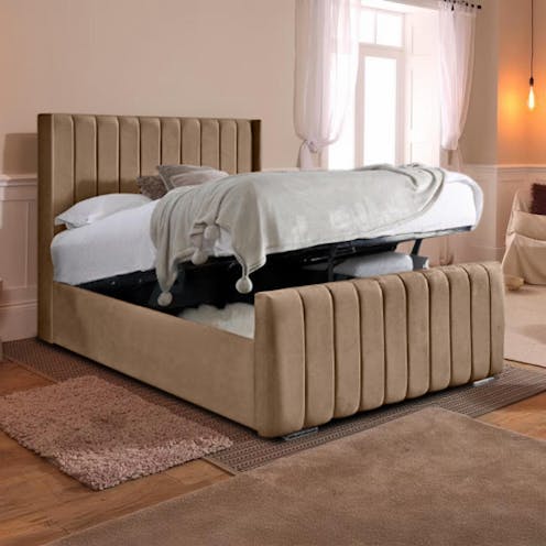 Rapyal Sleep Fiji Plush Ottoman Storage Bed Frame