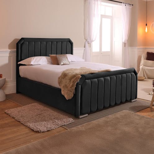 Rapyal Lisbon Ottoman Storage Plush Upholstered Bed Frame