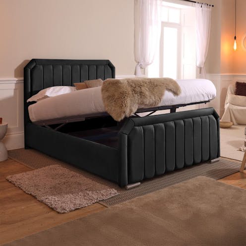 Rapyal Lisbon Ottoman Storage Plush Upholstered Bed Frame