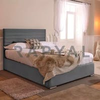 Rapyal Stores Geneva Ottoman Storage Plush Upholstered Bed Frame