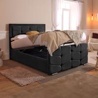 Rapyal Sleep Celia Plush Ottoman Storage Bed Frame
