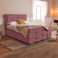 Rapyal Sleep Celia Plush Ottoman Storage Bed Frame