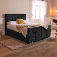 Rapyal Sleep Celia Plush Ottoman Storage Bed Frame