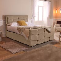 Rapyal Sleep Celia Plush Ottoman Storage Bed Frame