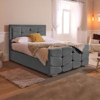 Rapyal Sleep Celia Plush Ottoman Storage Bed Frame